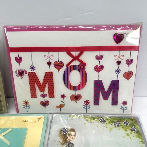 Lot of 5 Papyrus Mother's Day Cards, for Mom, Mommy to be, New Mom 3d new - Picture 4 of 13